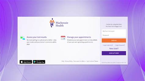 MyChart gives you online access to your medical information through an online portal (mackenziehealth. . Mychart mackenzie health
